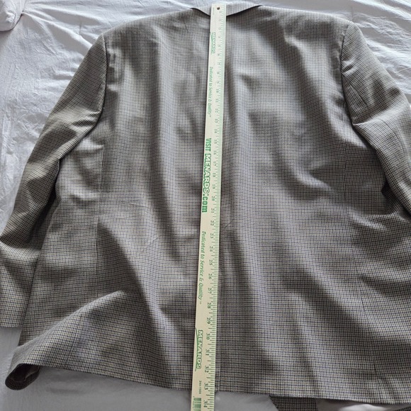 Lauren Ralph Lauren Sport Coat Blazer Jacket 52R Silk Wool Blend Houndstooth - Picture 3 of 10